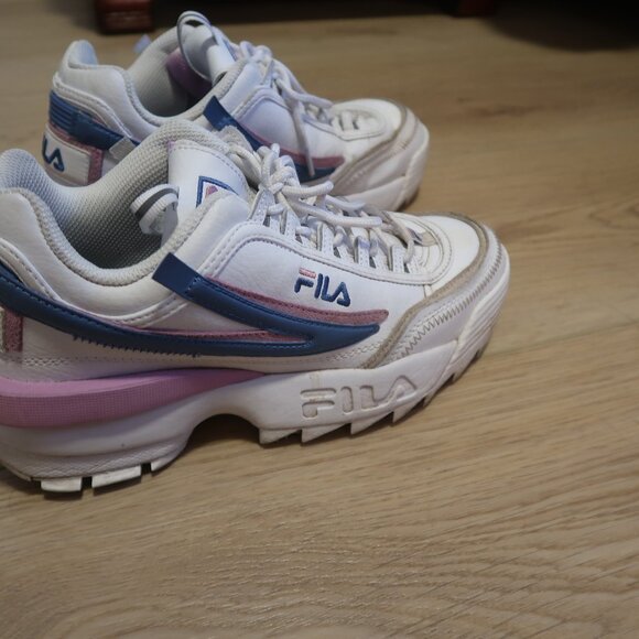 Blue and Pink Fila Sneakers - Picture 5 of 5